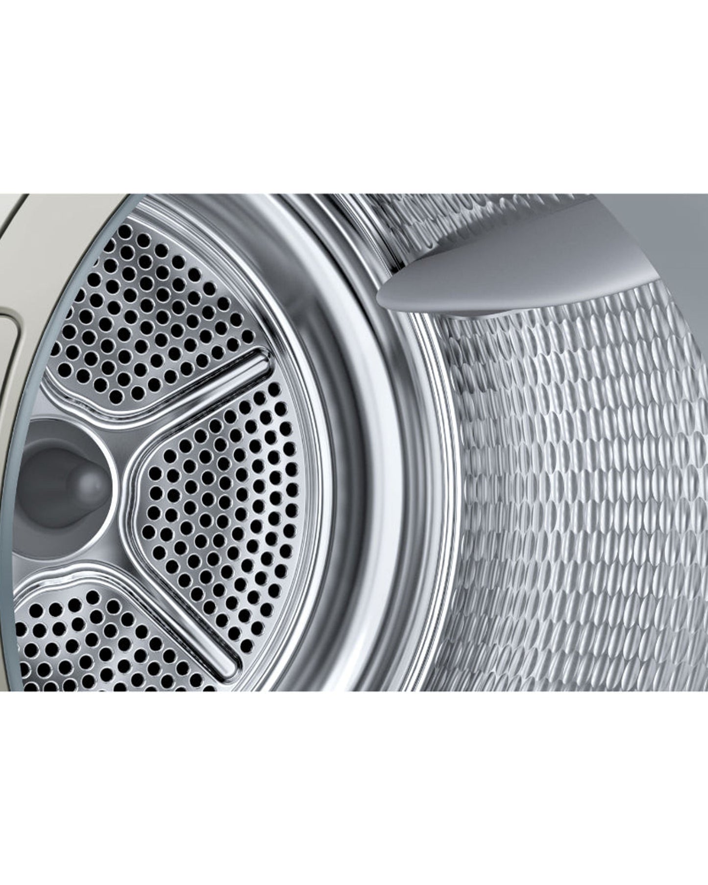 مجفف ملابس بوش سلسلة 8 بمضخة حرارية، سعة 9 كجم، محرك EcoSilence، قرص لمس، فولاذ مقاوم للصدأ فضي WQB245BXGC