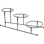 أوعية تقديم من البورسلين الأبيض الضحل بثلاث طبقات، مجموعة تقديم أنيقة متعددة الطبقات للوجبات الخفيفة والفواكه والحلويات والمزيد