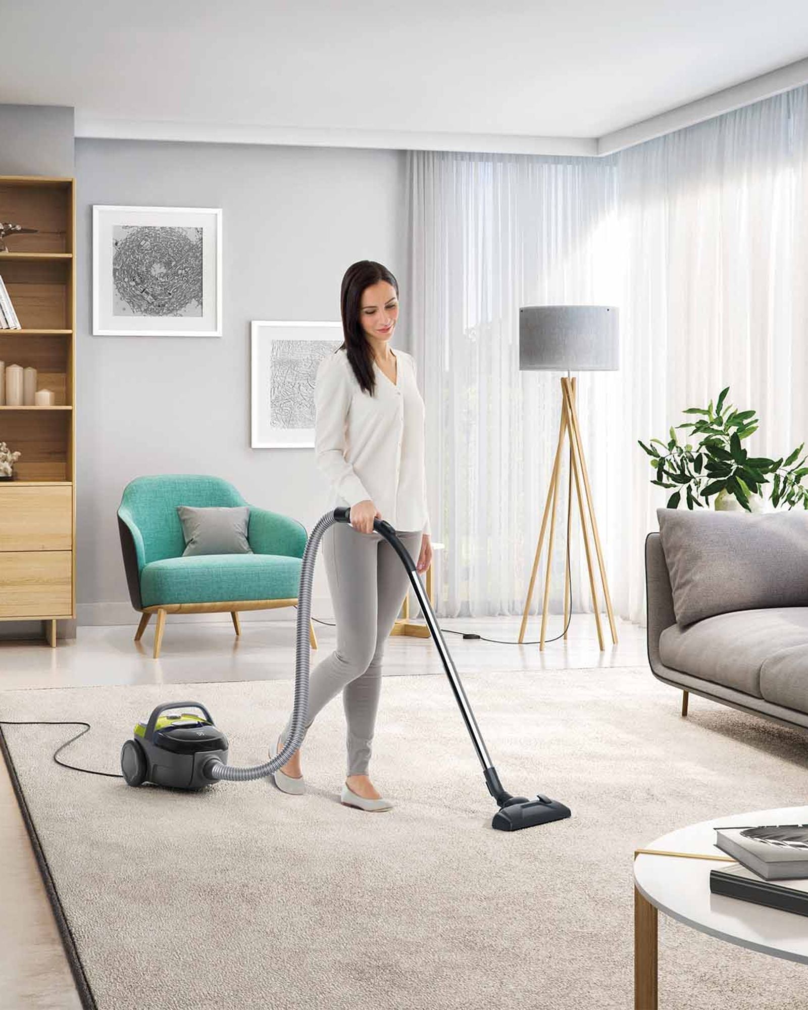 مكنسة كهربائية إلكترولوكس كومباكت جو سايكلونيك بدون كيس