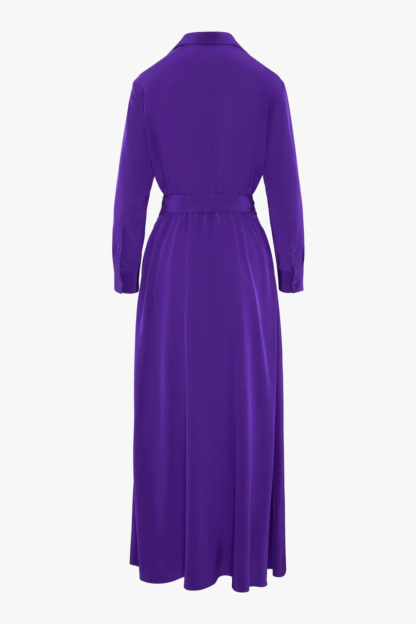 Celia Maxi Silk Wrap Dress in Red