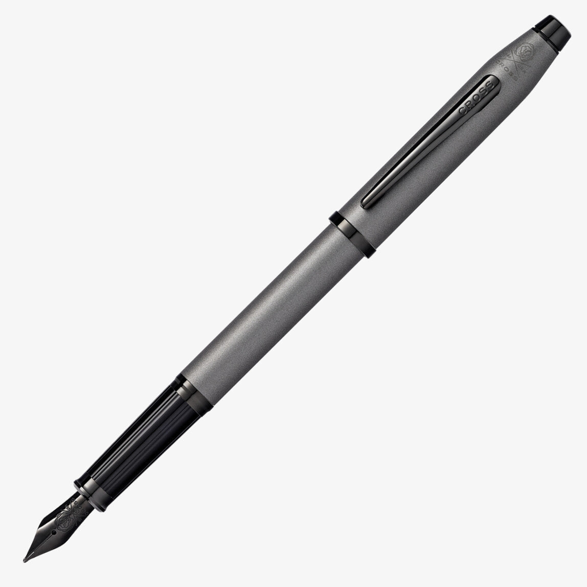 Cross Century® Ii Gunmetal Gray With Polished Black Pvd Appointments And Polished Black Pvd Coated Stainless Steel Fine Nib Fountain Pen