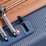 حقيبة سفر ديلسي باريس شاليت إير 2.0 بعجلات مقاس 55 سم مع فتحة أمامية - أزرق داكن