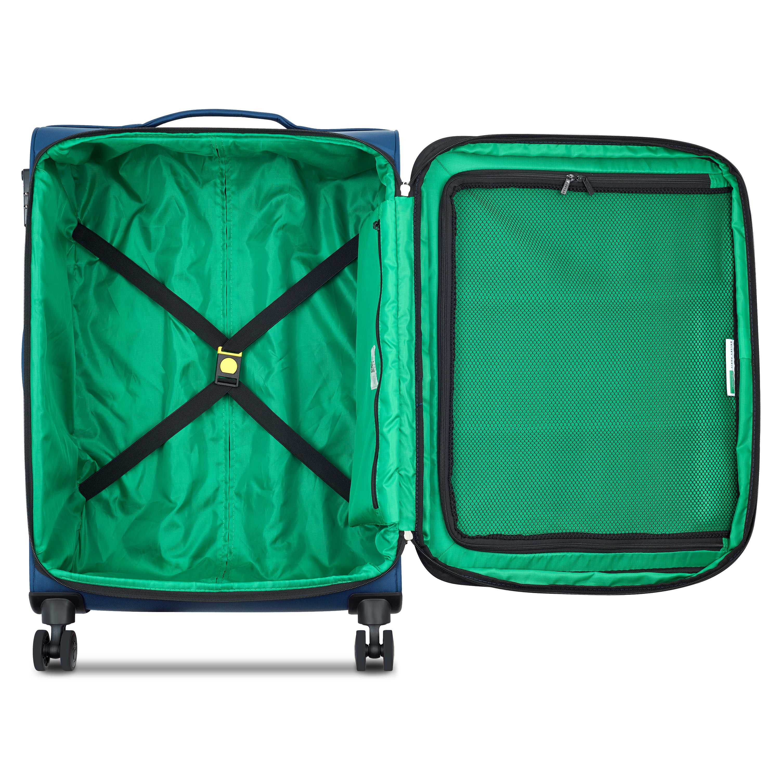 حقيبة سفر ناعمة قابلة للتمدد بعجلتين من UCB Color Block 4