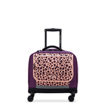 حقيبة كتف ديلسي باريس "العودة إلى المدرسة 2025" بأربع عجلات وهيكل صلب مطبوعة