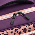 حقيبة كتف ديلسي باريس "العودة إلى المدرسة 2025" بأربع عجلات وهيكل صلب مطبوعة