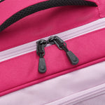 حقيبة كتف ديلسي باريس "العودة إلى المدرسة 2025" بأربع عجلات وهيكل صلب مطبوعة