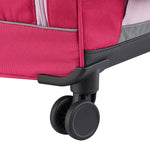 حقيبة كتف ديلسي باريس "العودة إلى المدرسة 2025" بأربع عجلات وهيكل صلب مطبوعة