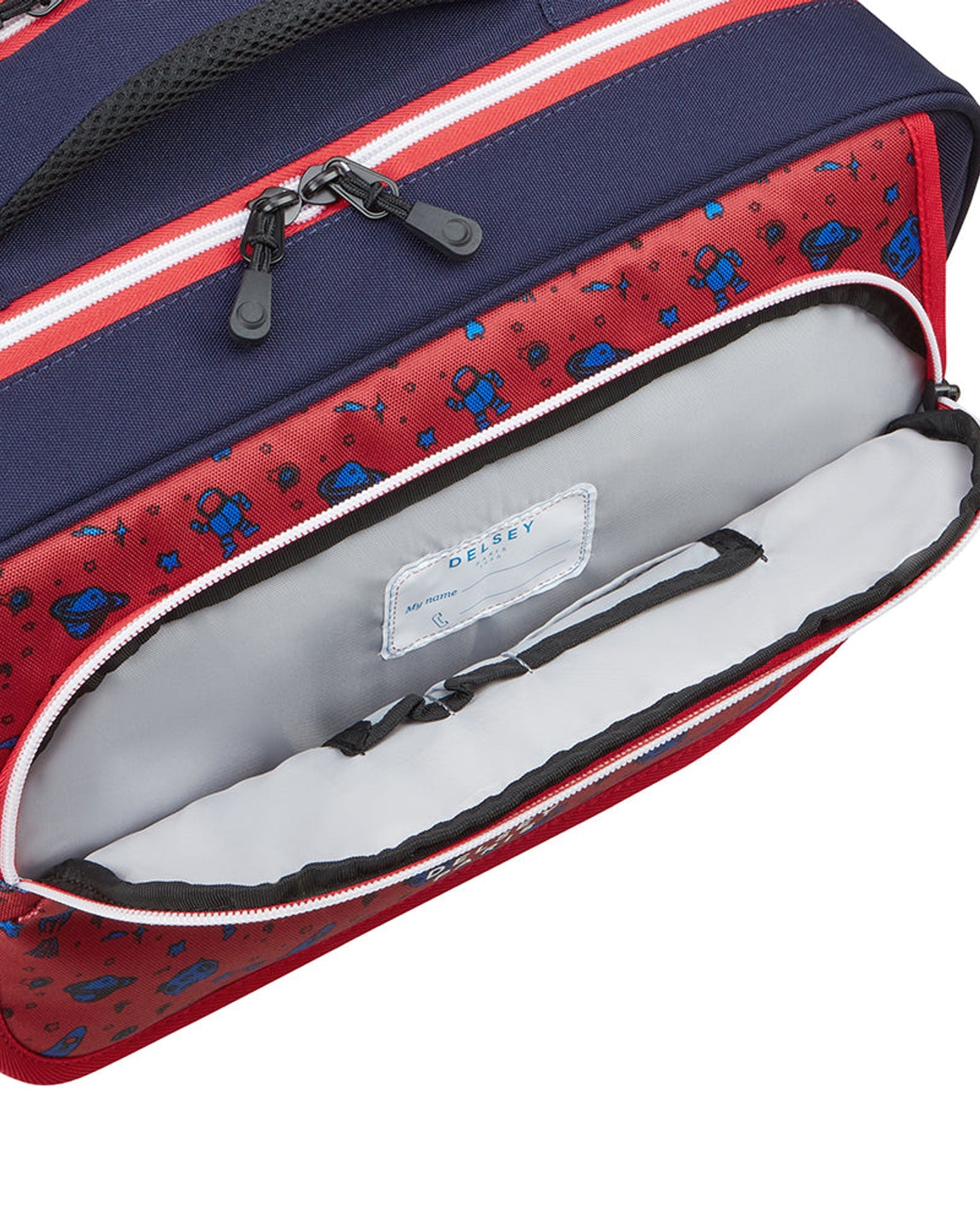 حقيبة كتف بعجلات مطبوعة من ديلسي باريس للعودة إلى المدرسة 2025