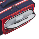 حقيبة كتف ديلسي باريس "العودة إلى المدرسة 2025" بأربع عجلات وهيكل صلب مطبوعة