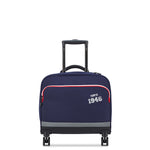 حقيبة كتف ديلسي باريس "العودة إلى المدرسة 2025" بأربع عجلات وهيكل صلب مطبوعة