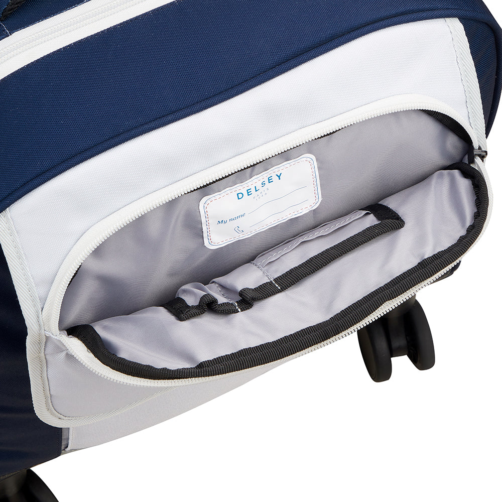 حقيبة كتف عمودية بأربع عجلات من ديلسي باريس للعودة إلى المدرسة 2025