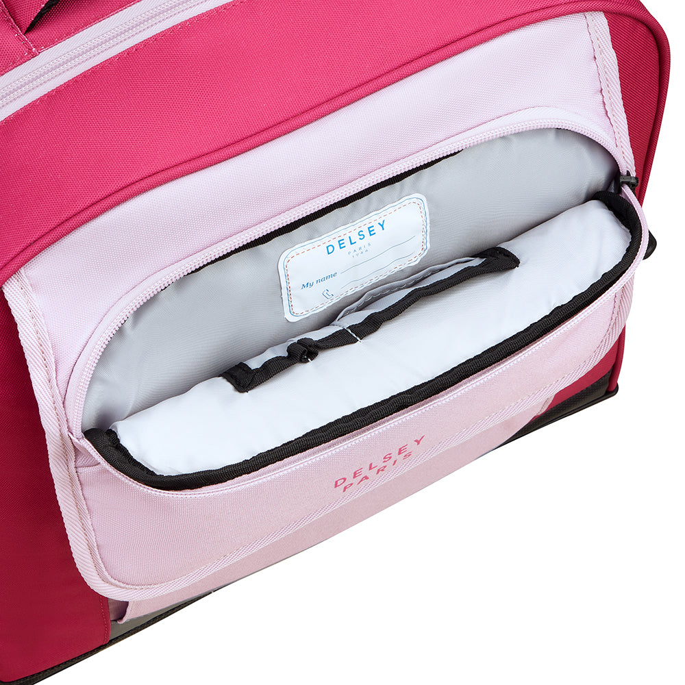 حقيبة كتف عمودية بأربع عجلات من ديلسي باريس للعودة إلى المدرسة 2025