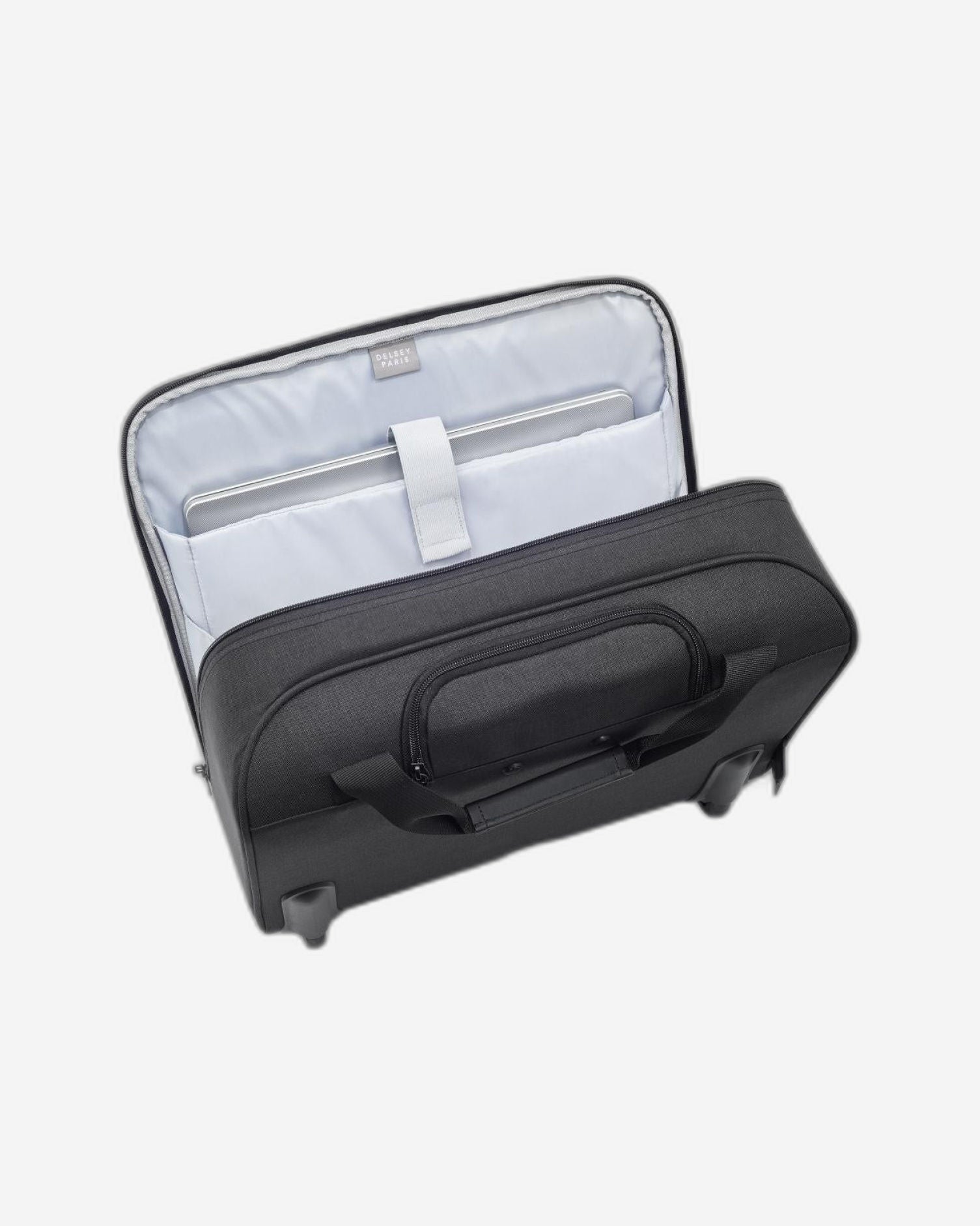 حقيبة ديلسي باريس إسبلانيد بعجلتين لحمل أجهزة الكمبيوتر المحمولة، لون أسود داكن 