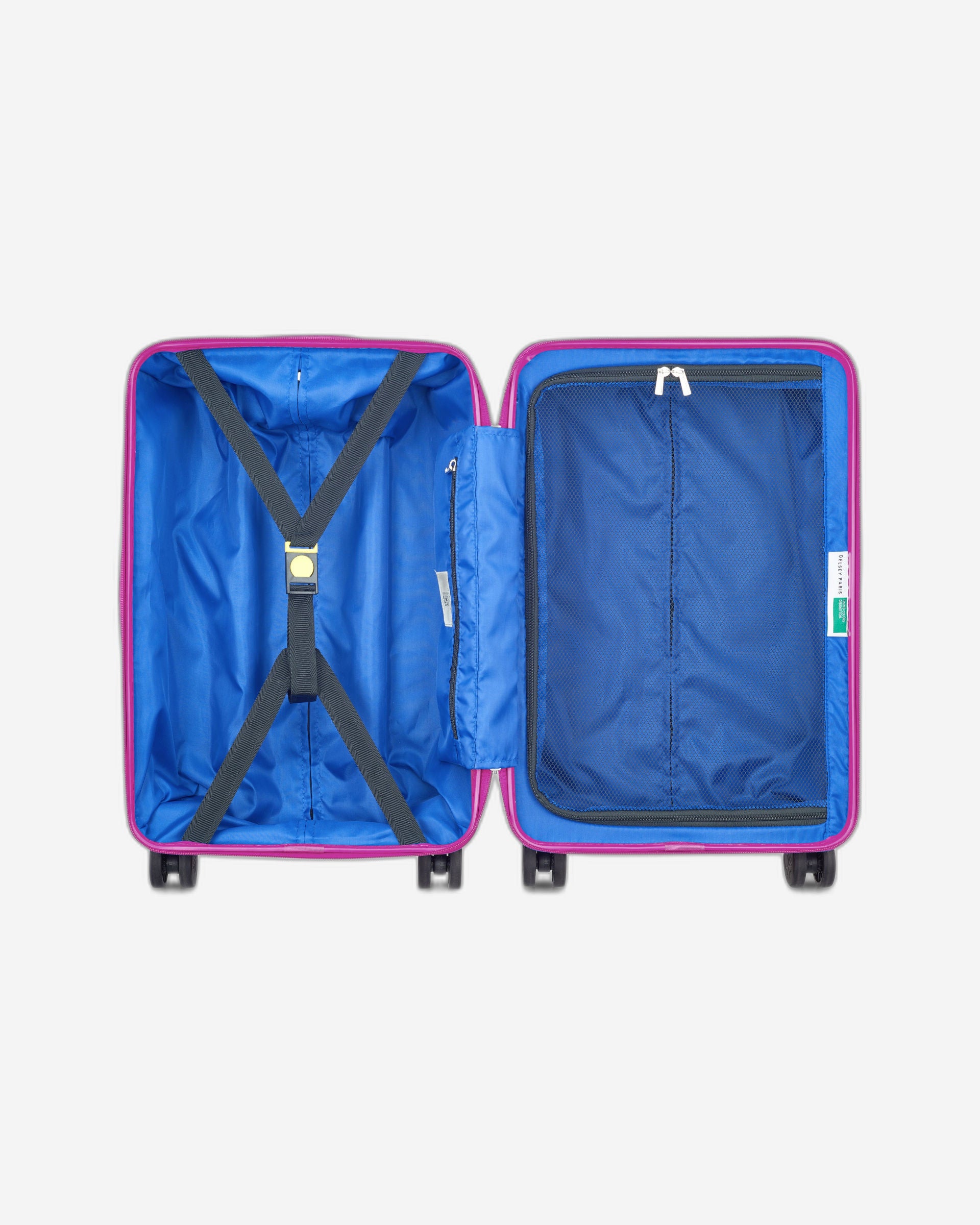 عربة أمتعة UCOB Fabrica 4 ذات العجلات المزدوجة والغطاء الصلب غير القابل للتمدد