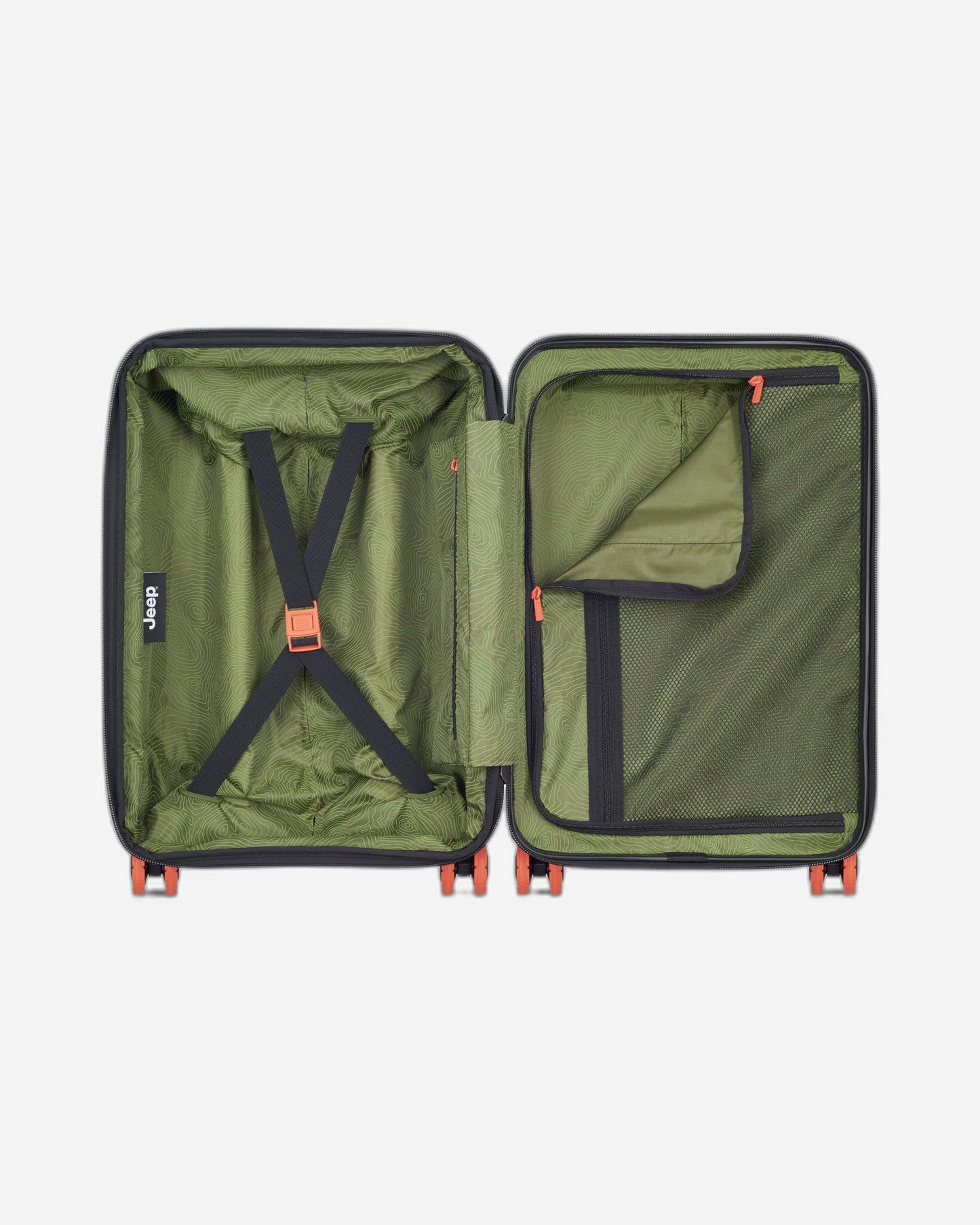 عربة جيب JH001A صلبة قابلة للتوسيع بأربع عجلات مزدوجة