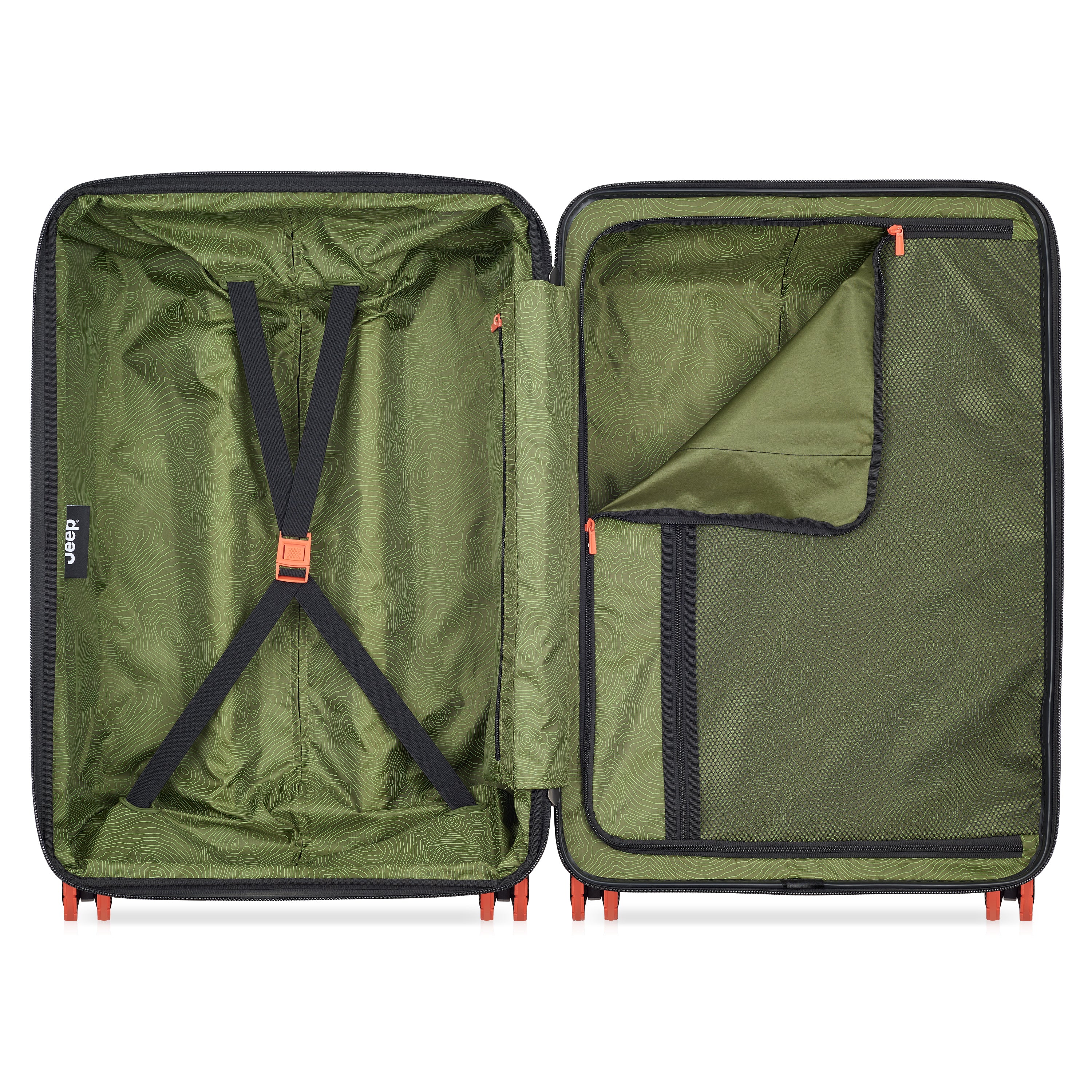 عربة جيب JH001A صلبة قابلة للتوسيع بأربع عجلات مزدوجة