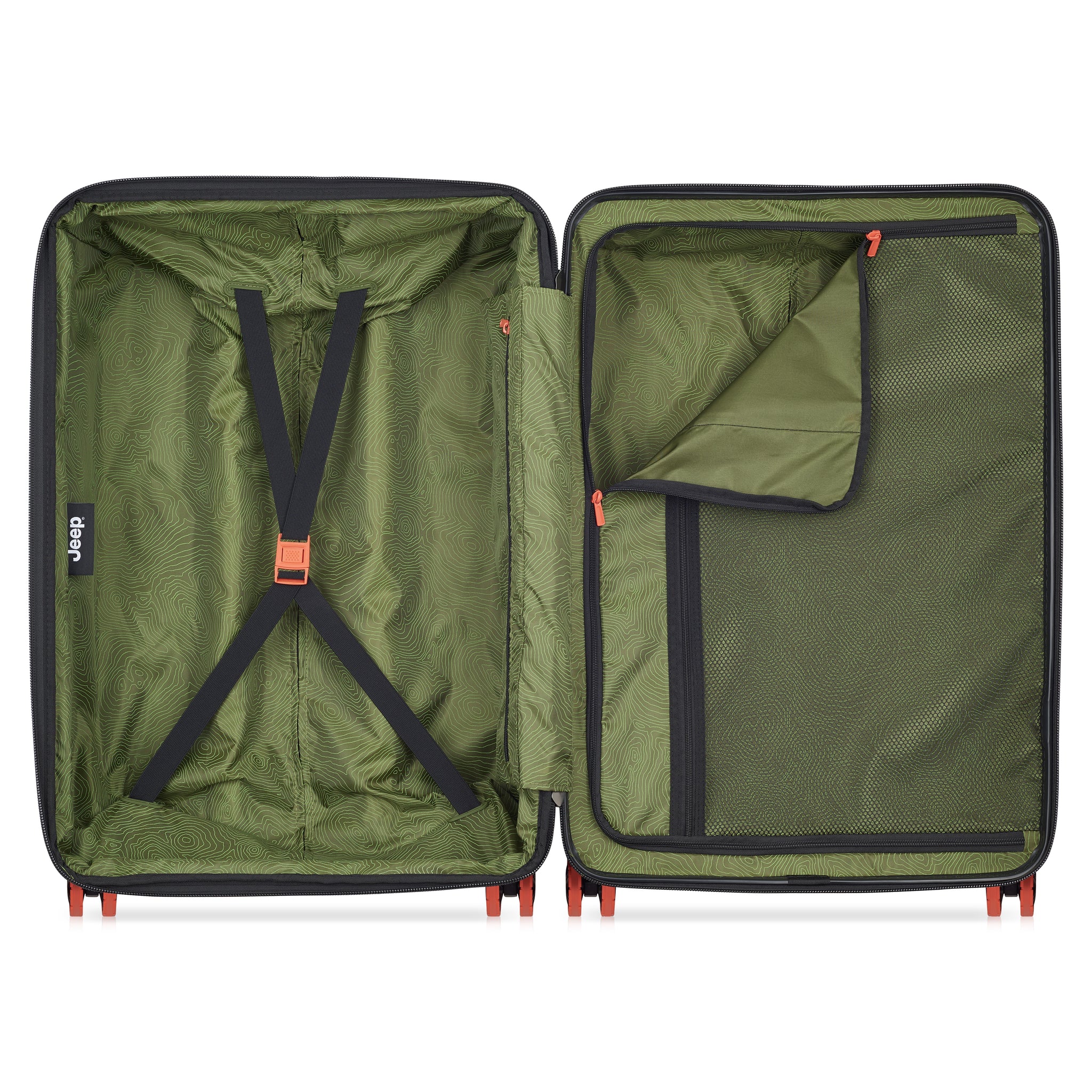 عربة جيب JH001A صلبة قابلة للتوسيع بأربع عجلات مزدوجة