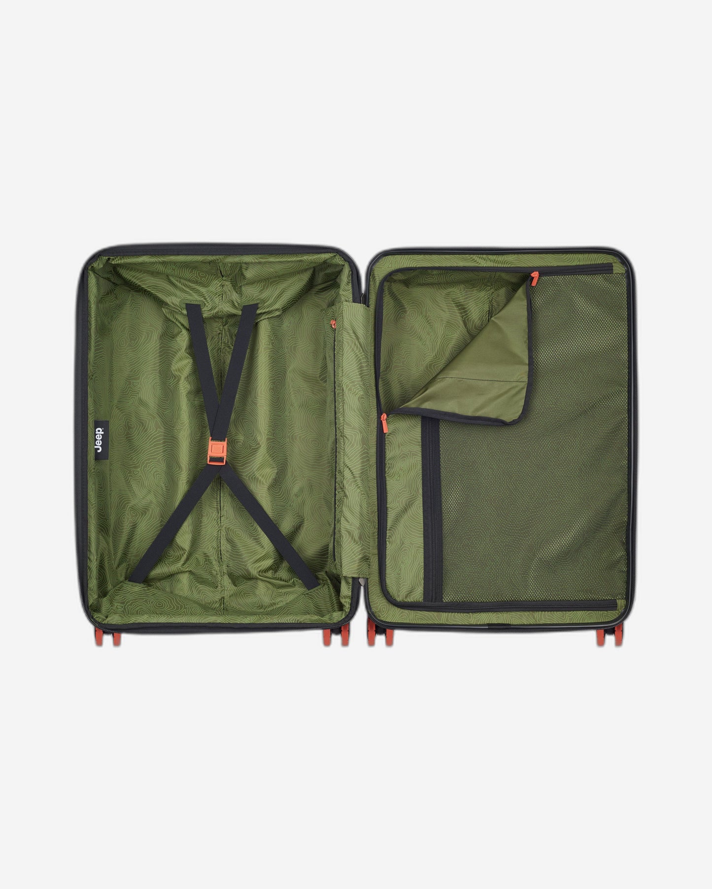 عربة جيب JH001A صلبة قابلة للتوسيع بأربع عجلات مزدوجة