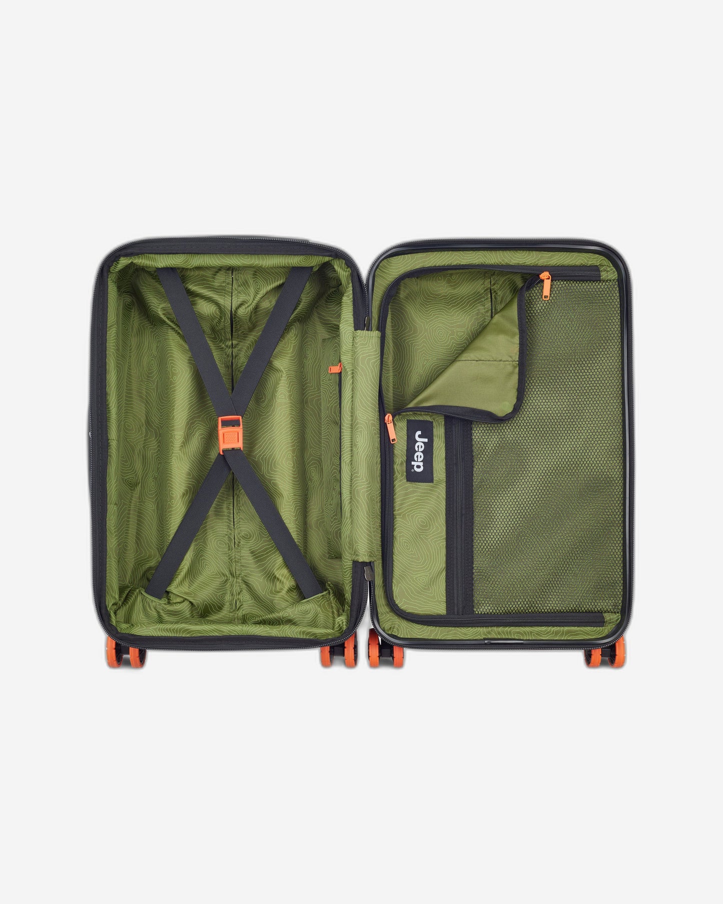 عربة جيب JH002B صلبة قابلة للتوسيع بأربع عجلات مزدوجة