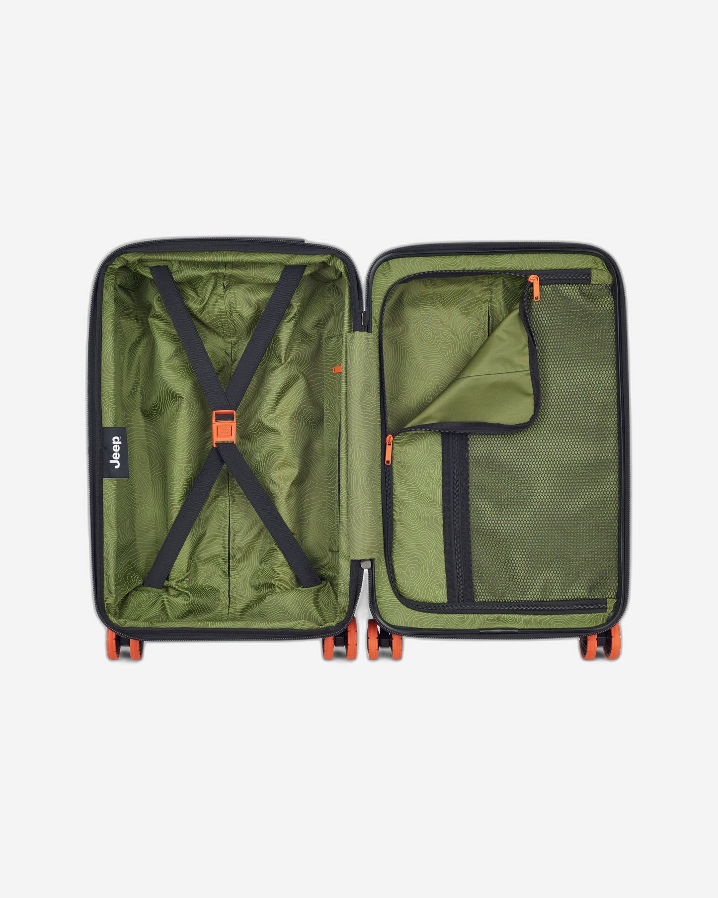 عربة جيب JH002B صلبة قابلة للتوسيع بأربع عجلات مزدوجة