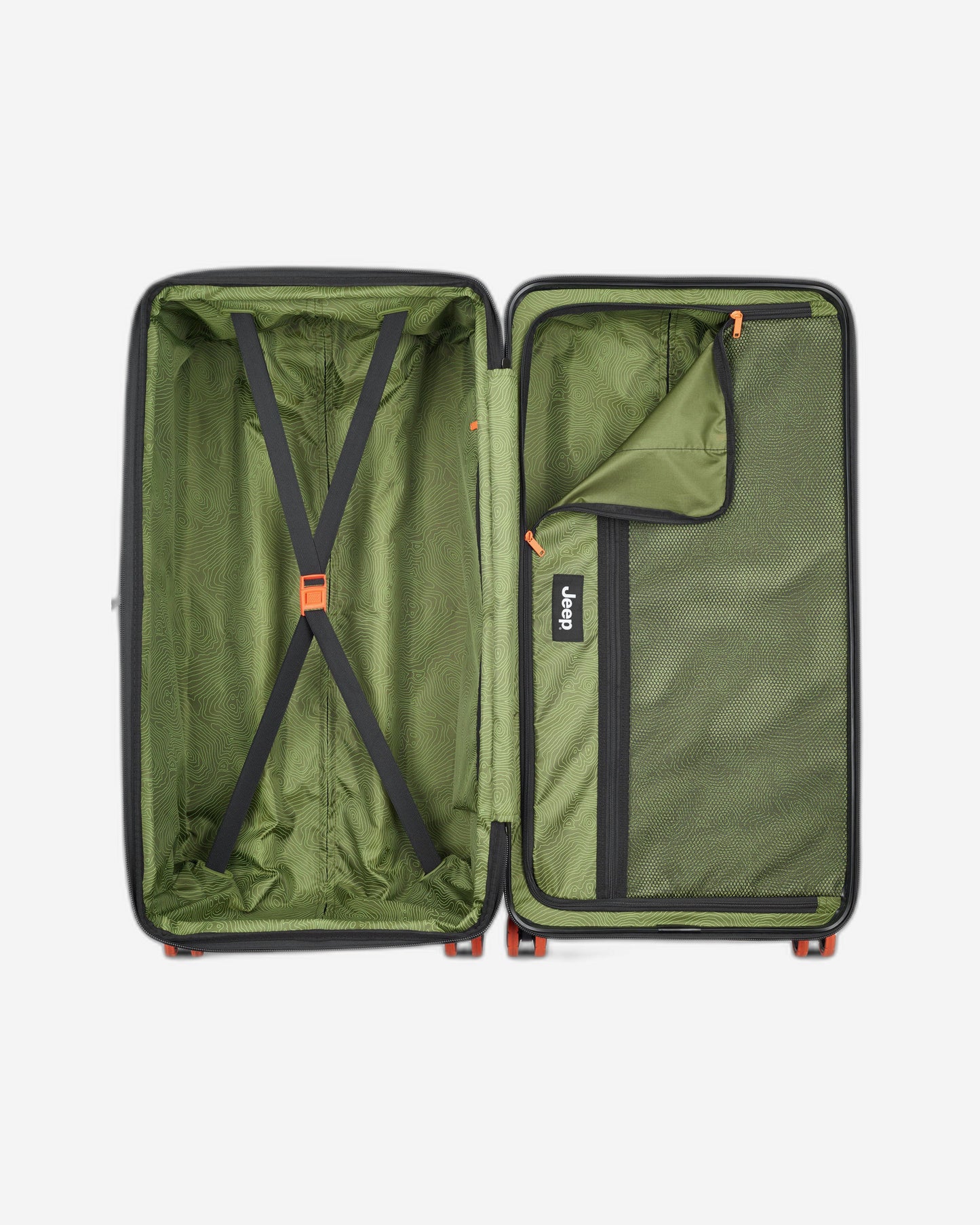 عربة جيب JH002B صلبة قابلة للتوسيع بأربع عجلات مزدوجة