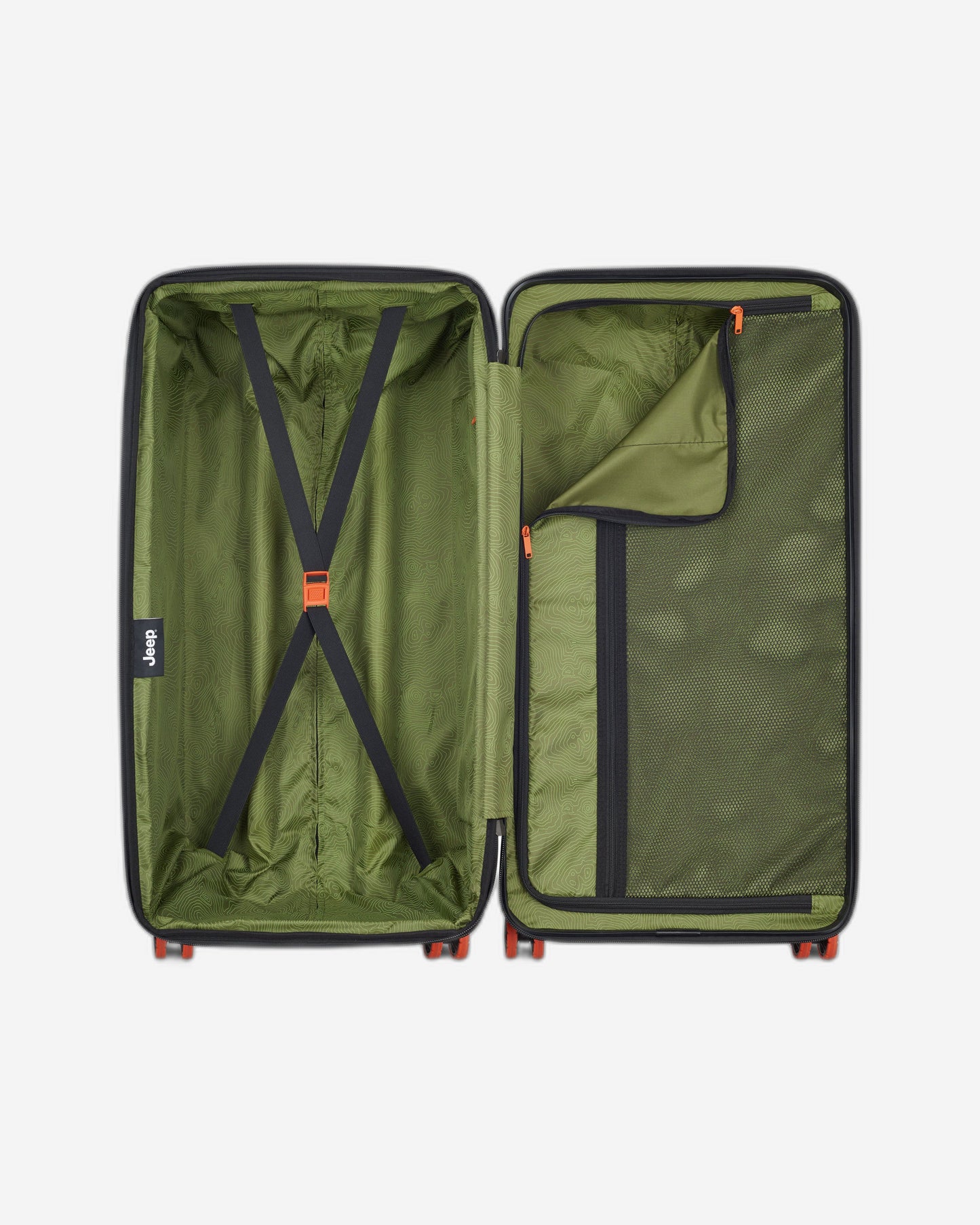 عربة جيب JH002B صلبة قابلة للتوسيع بأربع عجلات مزدوجة