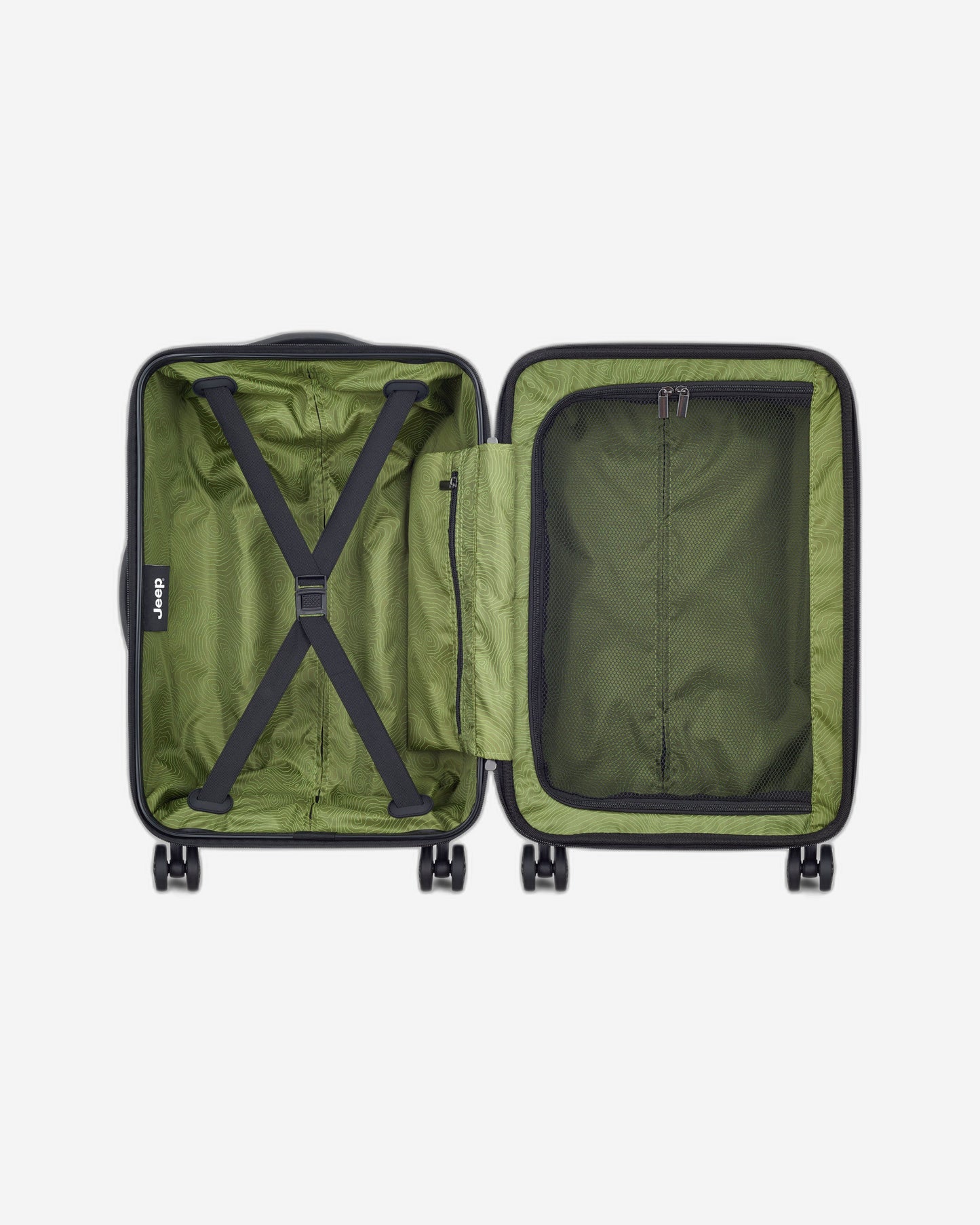 عربة جيب JH004C صلبة قابلة للتوسيع بأربع عجلات مزدوجة