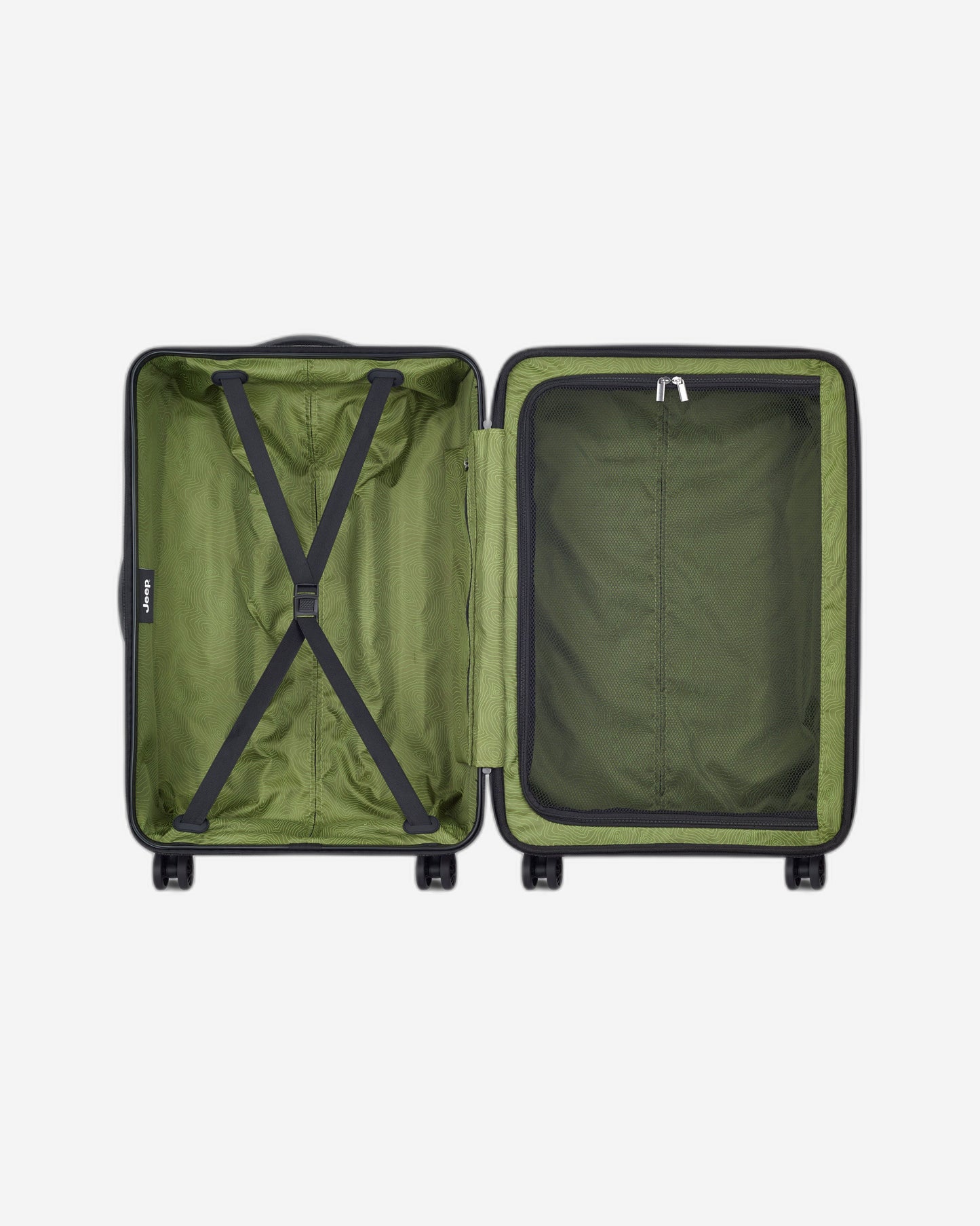 عربة جيب JH004C صلبة قابلة للتوسيع بأربع عجلات مزدوجة