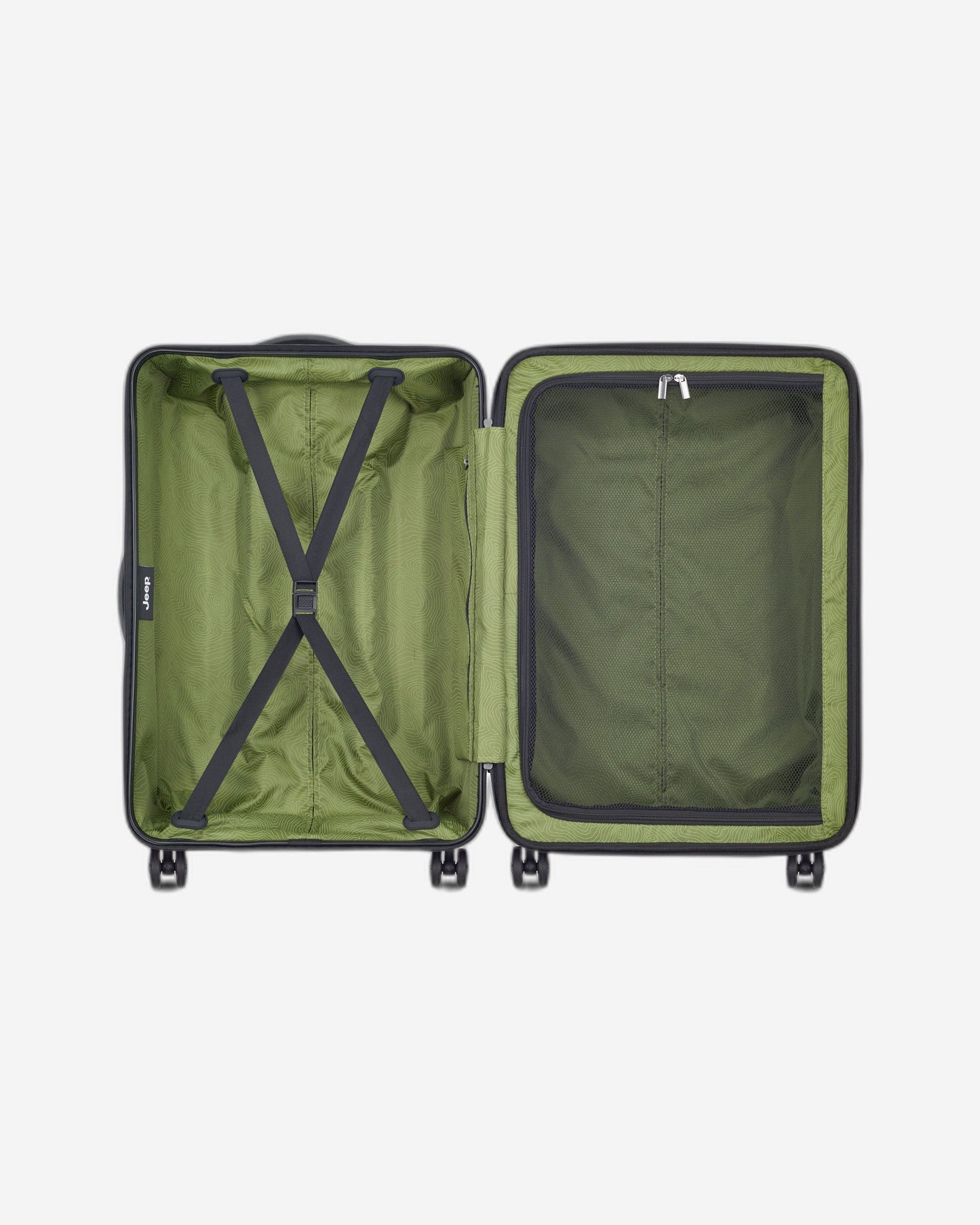 عربة جيب JH004C صلبة قابلة للتوسيع بأربع عجلات مزدوجة