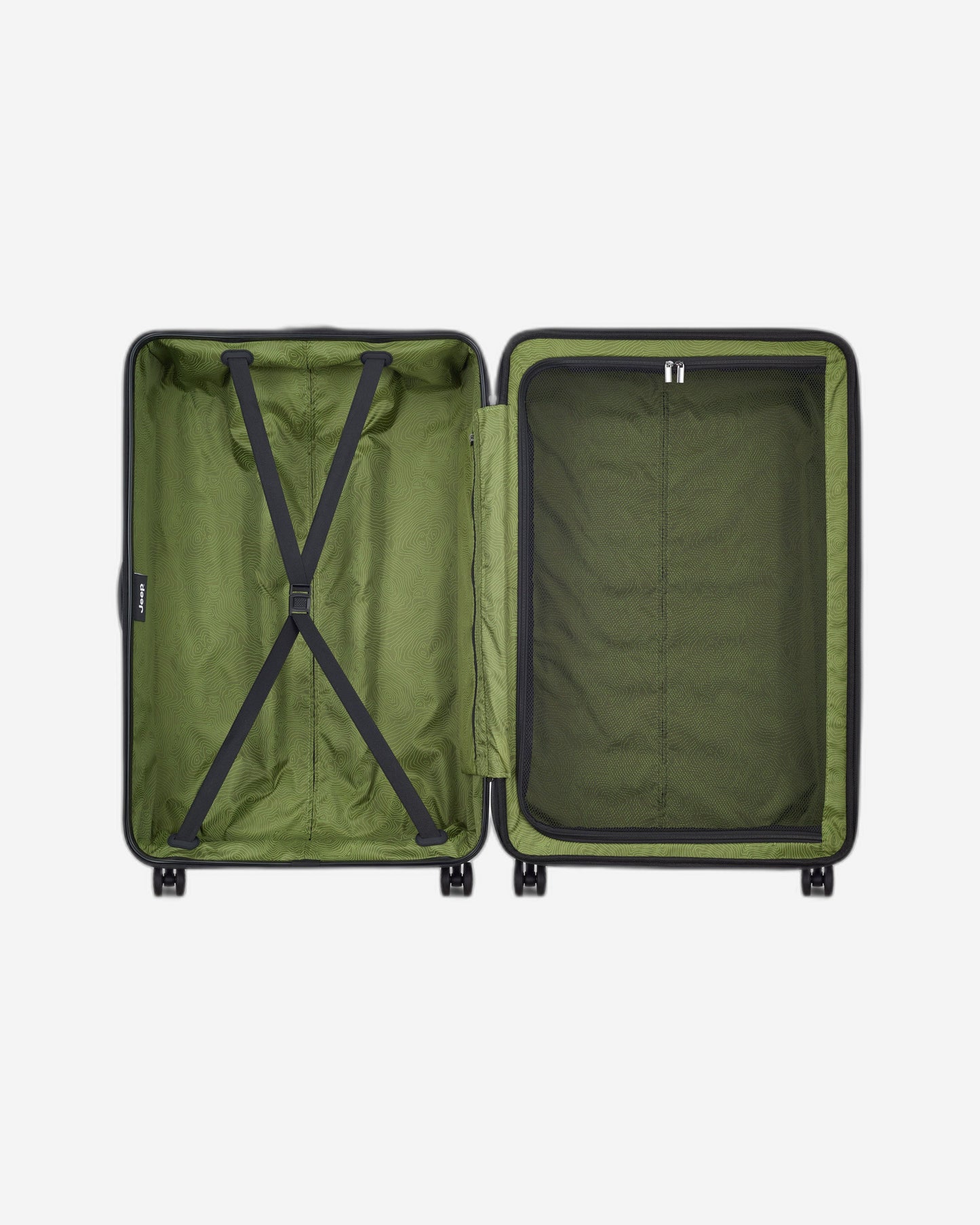 عربة جيب JH004C صلبة قابلة للتوسيع بأربع عجلات مزدوجة