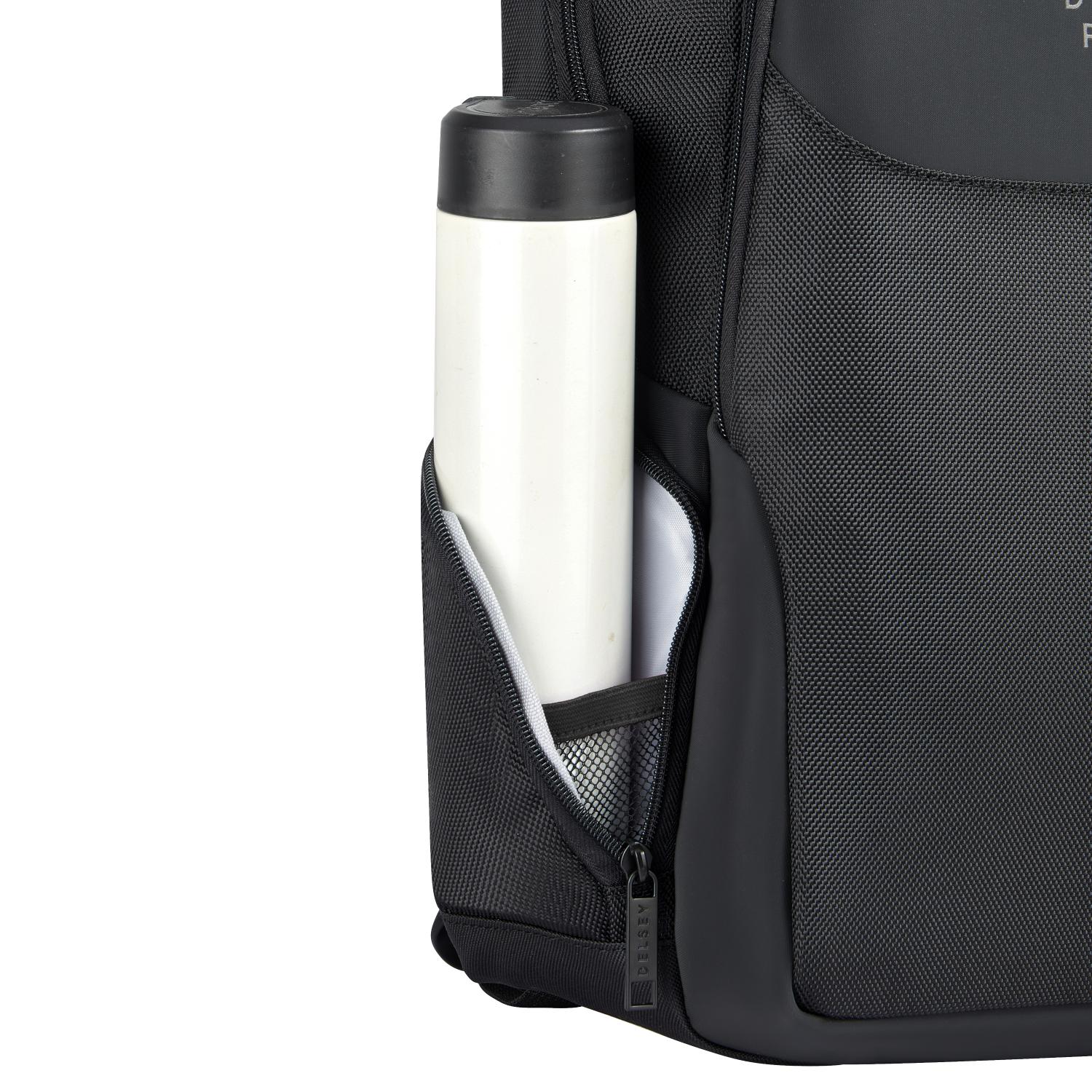 حقيبة ظهر ديلسي باريس بارفيس+ لابتوب بحجرتين مقاس 15.6 بوصة، لون أسود - 00394460300