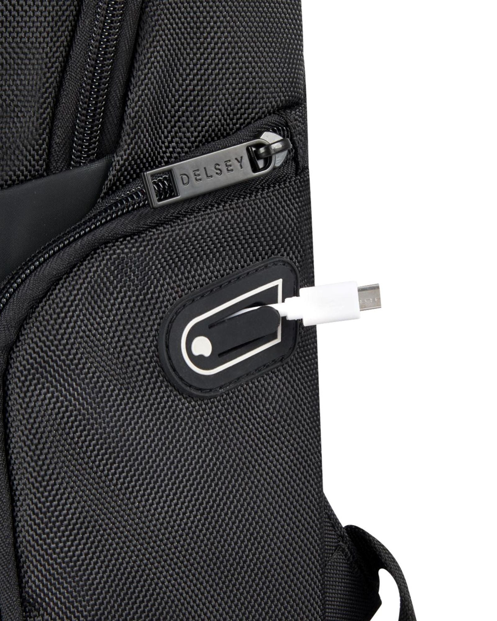 حقيبة ظهر ديلسي باريس بارفيس+ لابتوب بحجرتين مقاس 15.6 بوصة، لون أسود - 00394460300