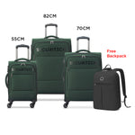 طقم ديلسي باريس سيكيوريتك فانجارد المكون من 3 قطع: عربة أمتعة قابلة للتوسيع + حقيبة ظهر أغريبل مجانية