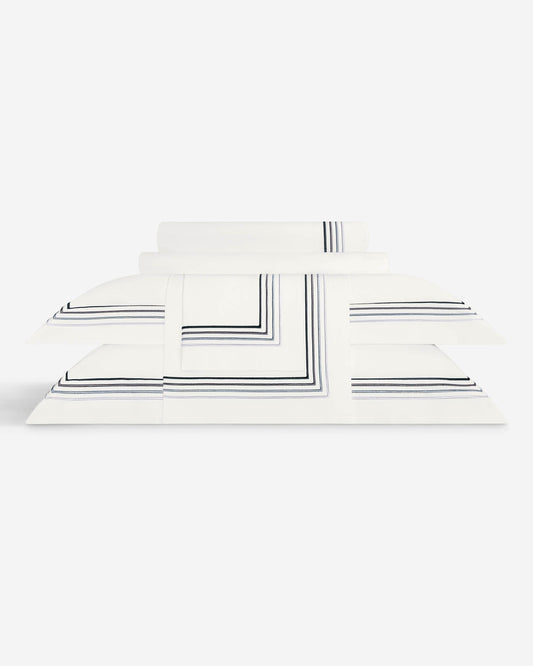 Togas Linari Duvet Cover in White Grey