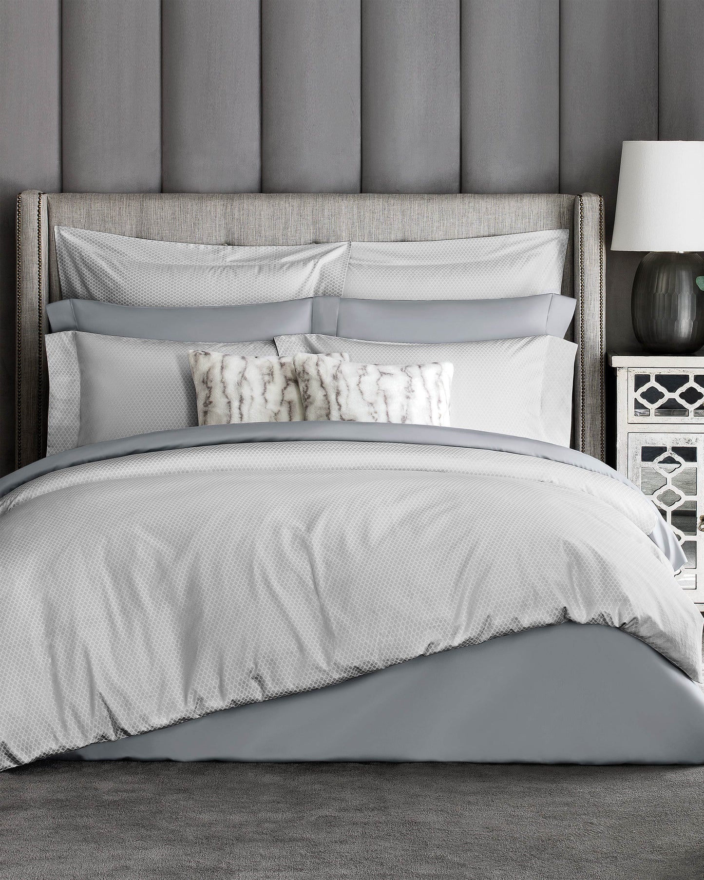 Togas Blake Bedding Set in Light Grey