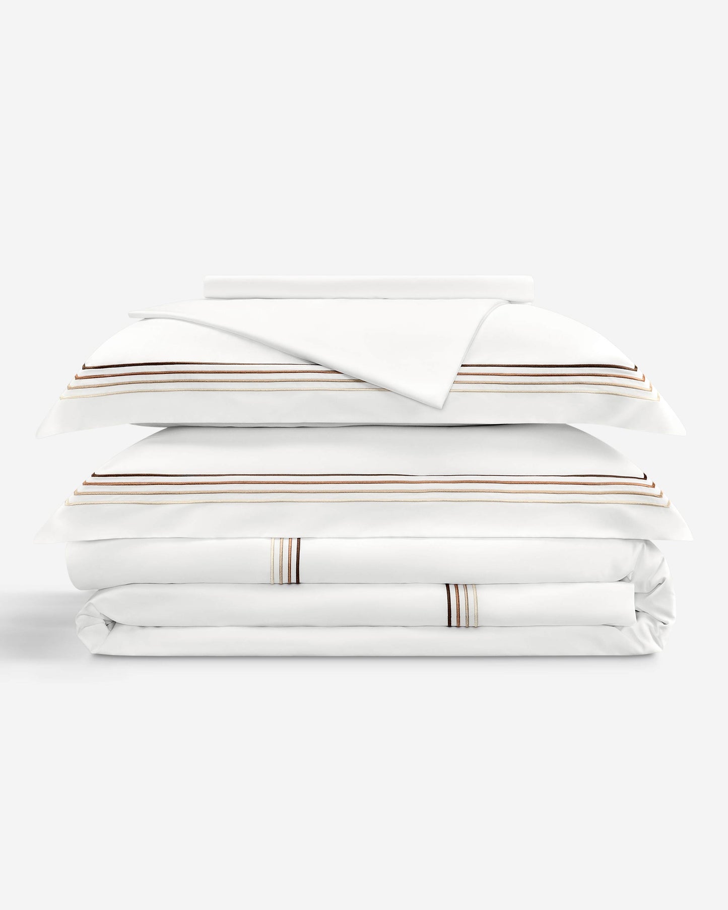 Togas Linari duvet cover in White Brown