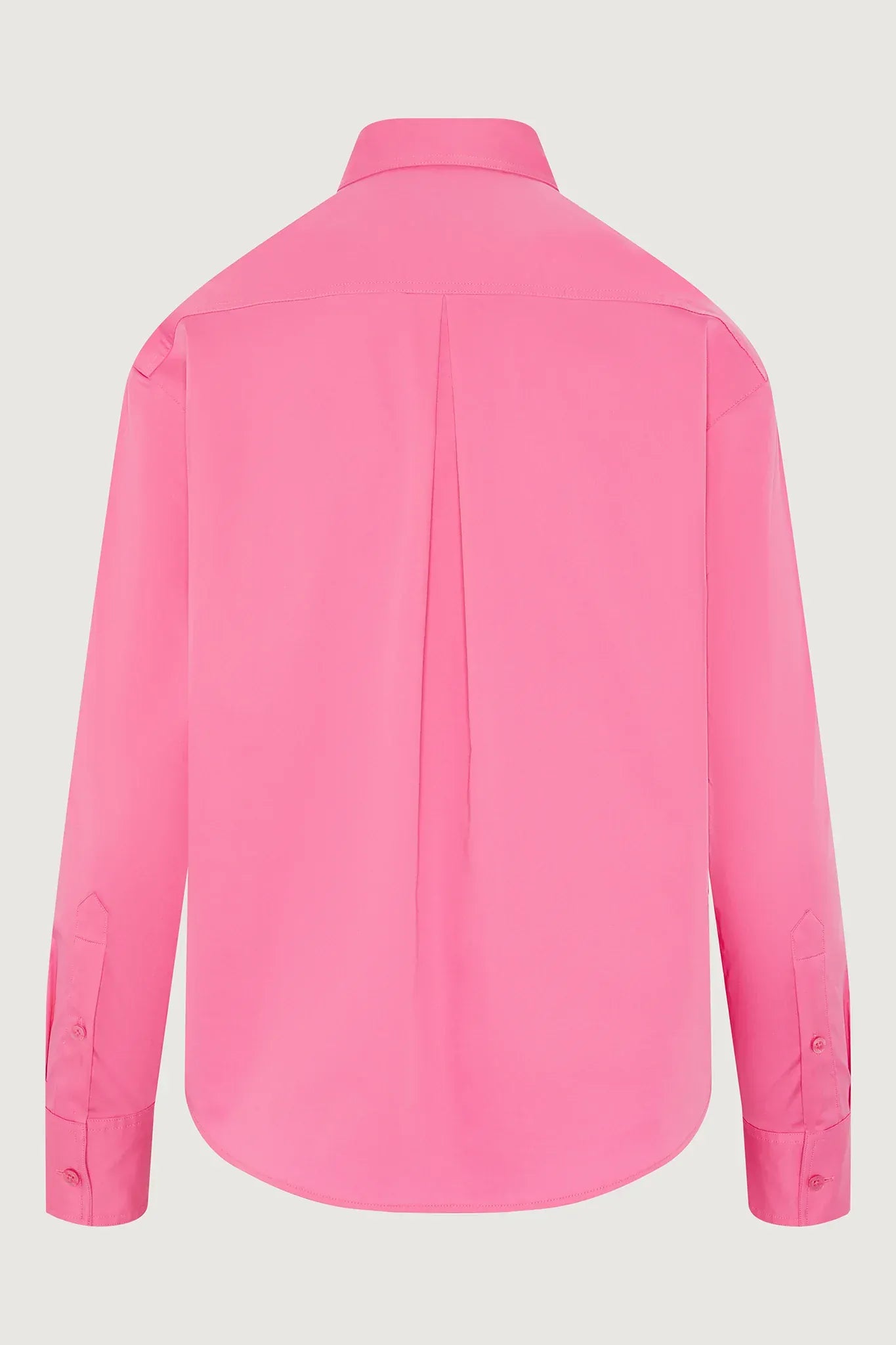 Fran Button Through Cotton Shirt in Pink