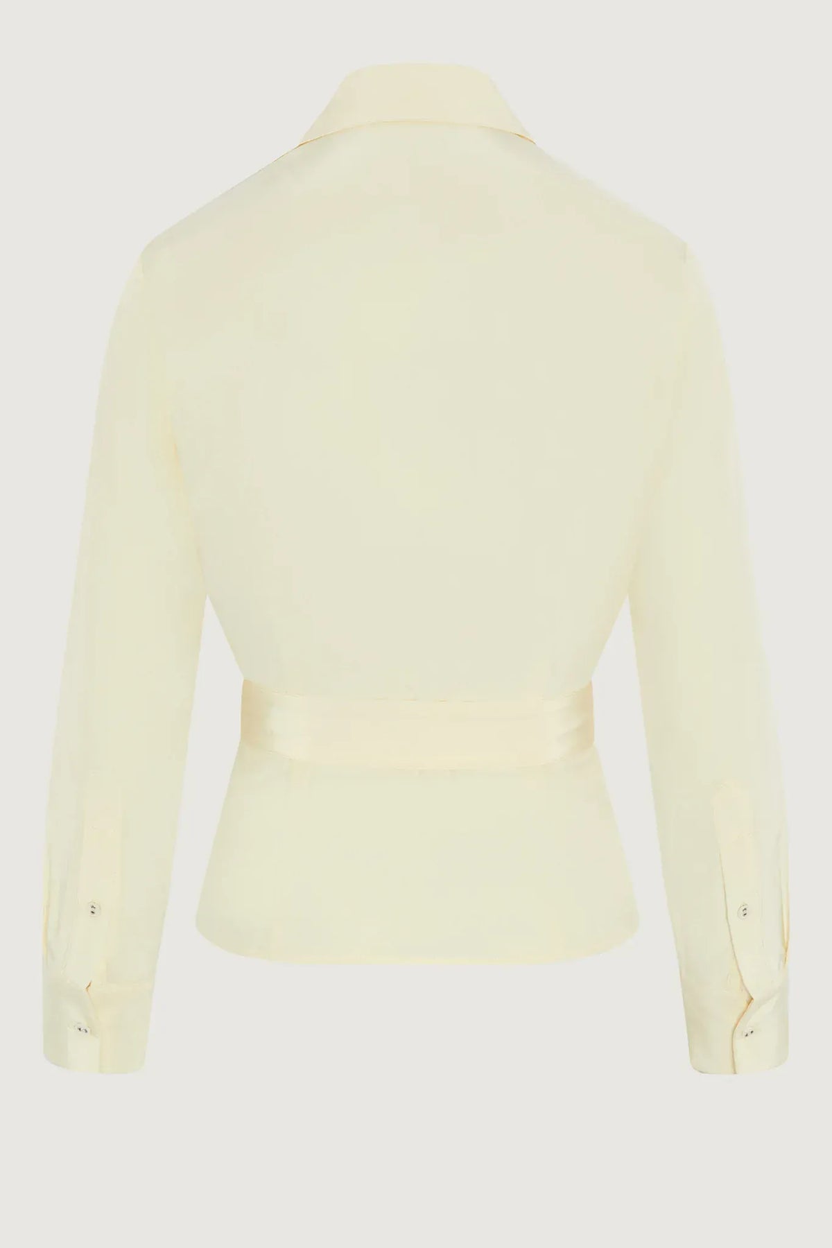 Genevieve Silk Wrap Shirt in Black