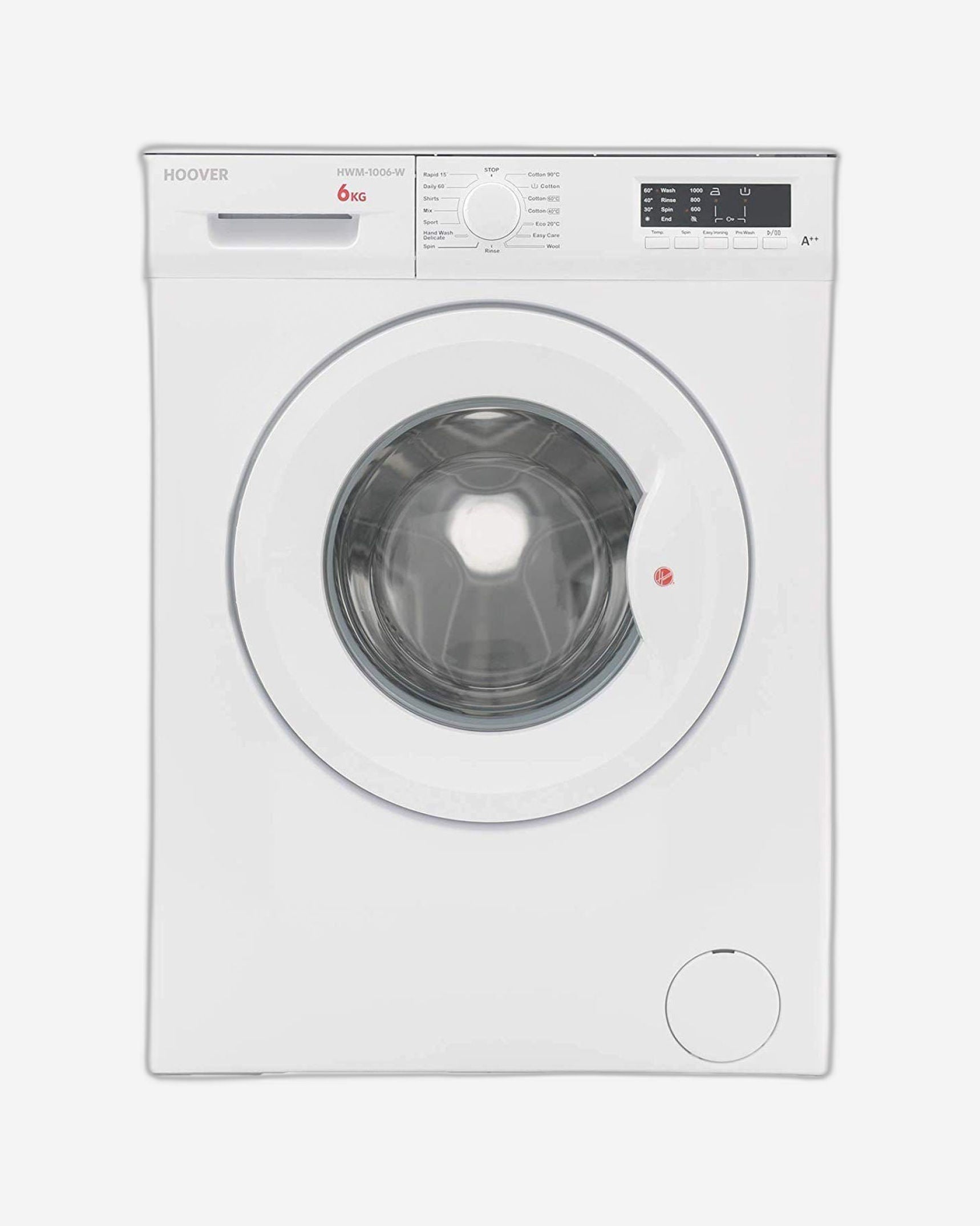 غسالة هوفر ذات التحميل الأمامي سعة 6 كجم