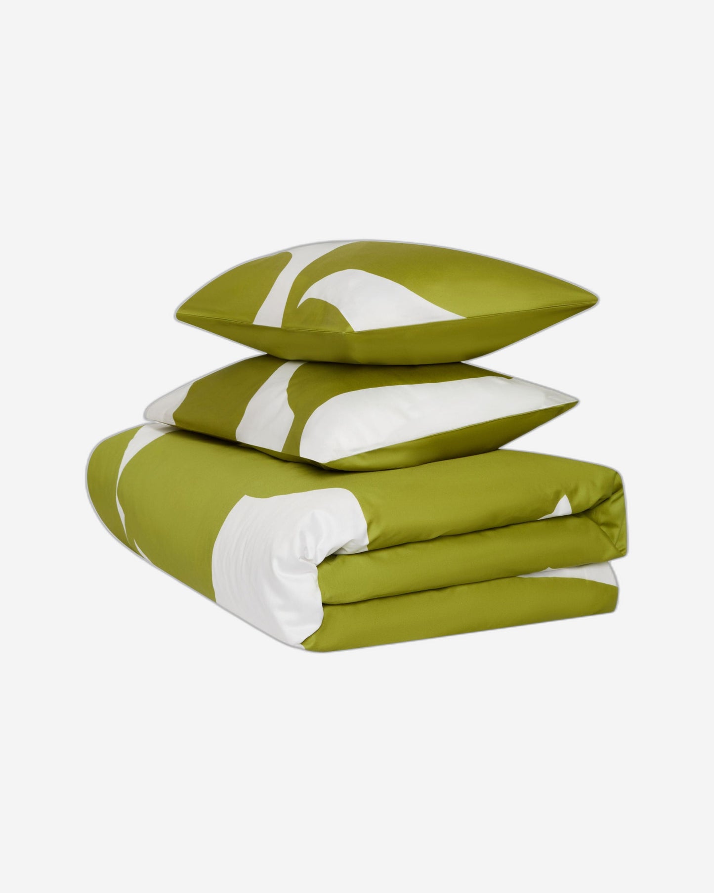 طقم غطاء لحاف "طبعة أوراق الأزهار" من جاسبر كونران بلون السبانخ