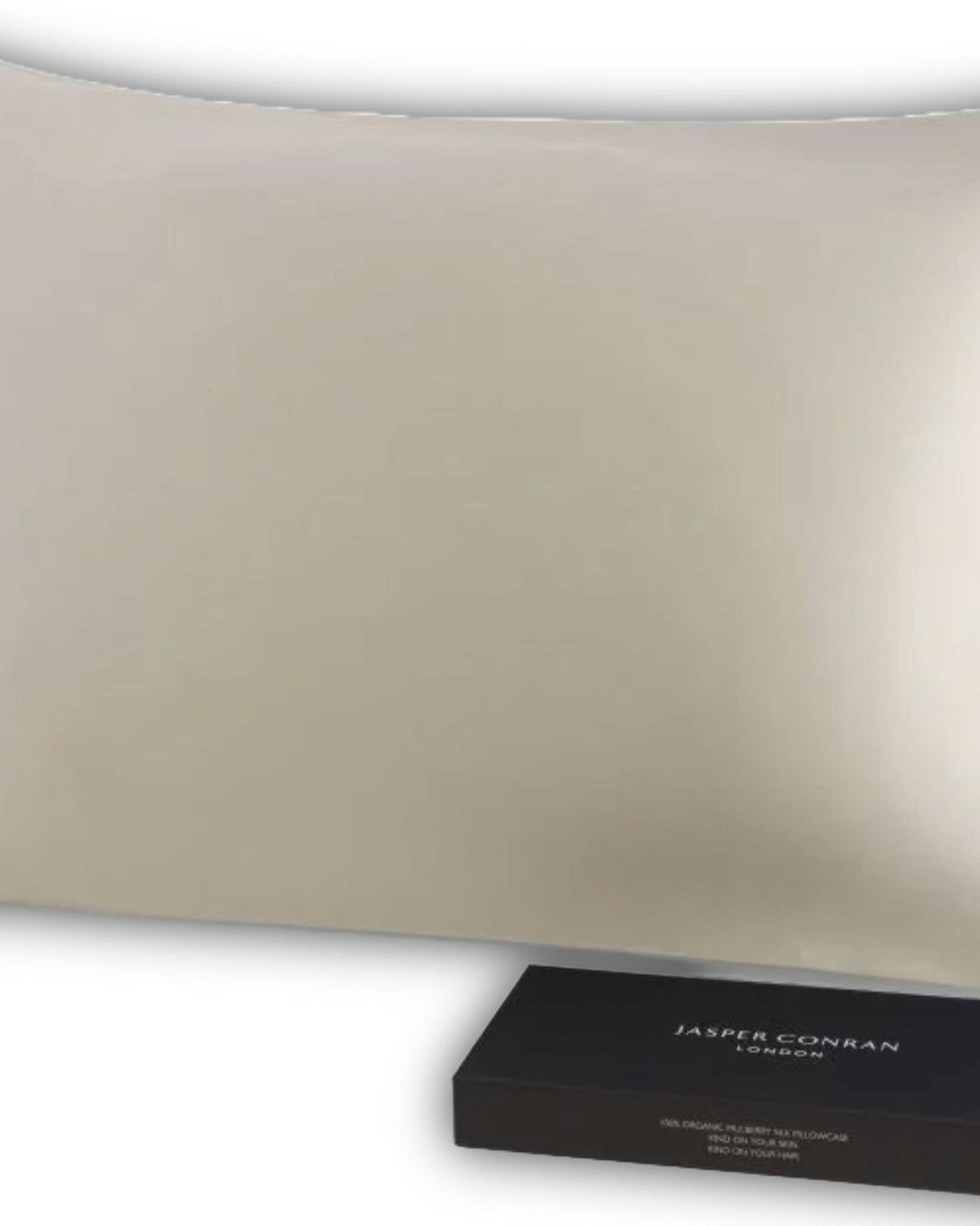 غطاء وسادة قياسي "حرير عضوي" من جاسبر كونران مع علبة