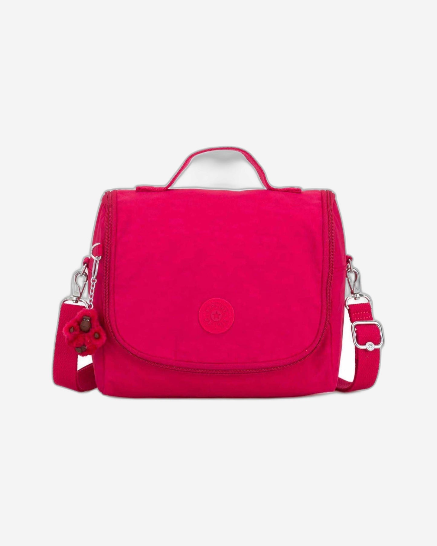 حقيبة غداء كيبلينج نيو كيشيرو كبيرة وردية اللون مع جراب عربة C215289-09F