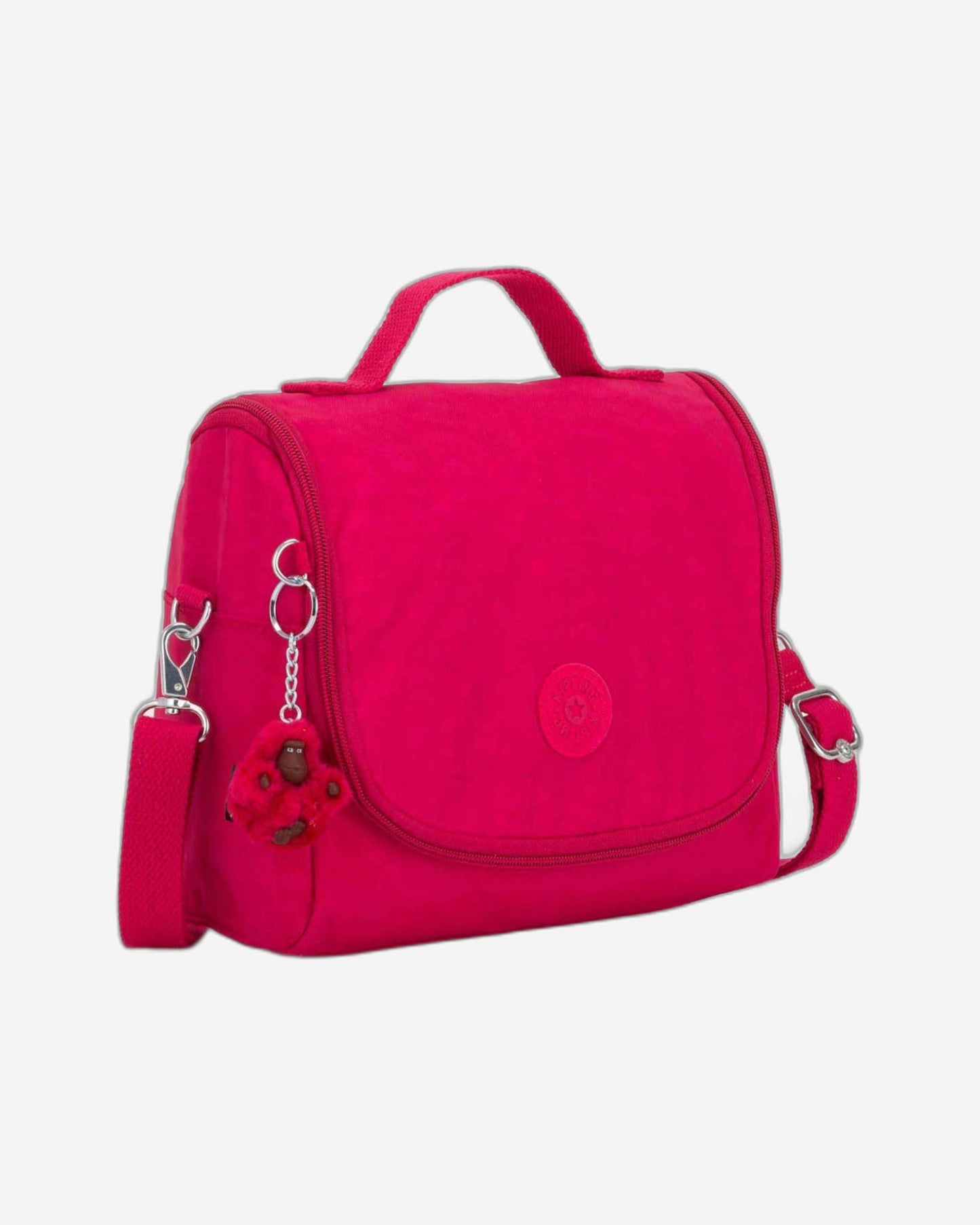 حقيبة غداء كيبلينج نيو كيشيرو كبيرة وردية اللون مع جراب عربة C215289-09F