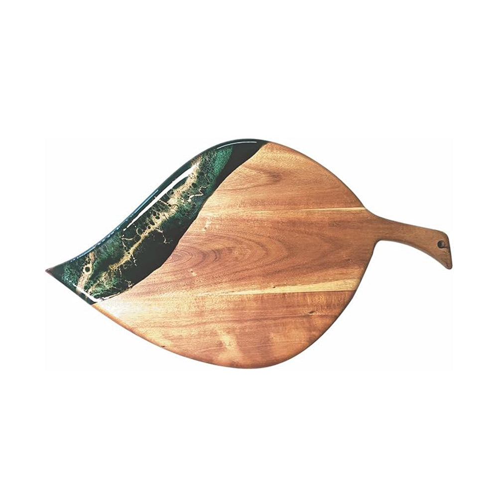 11X19 ACACIA LEAF BOARD JADE