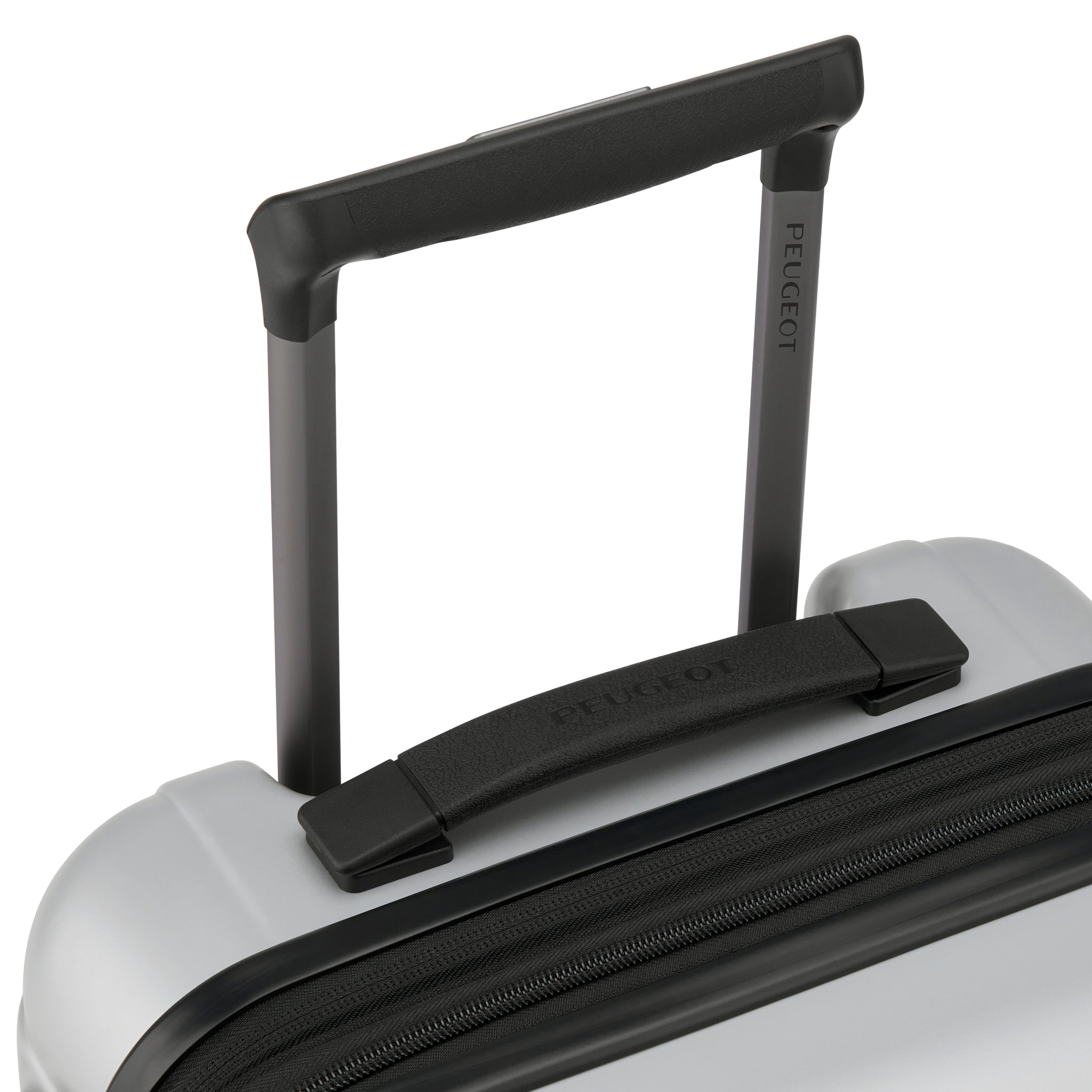 حقيبة بيجو زيب الصلبة ذات العجلات الأربع المزدوجة