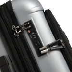 حقيبة بيجو زيب الصلبة ذات العجلات الأربع المزدوجة