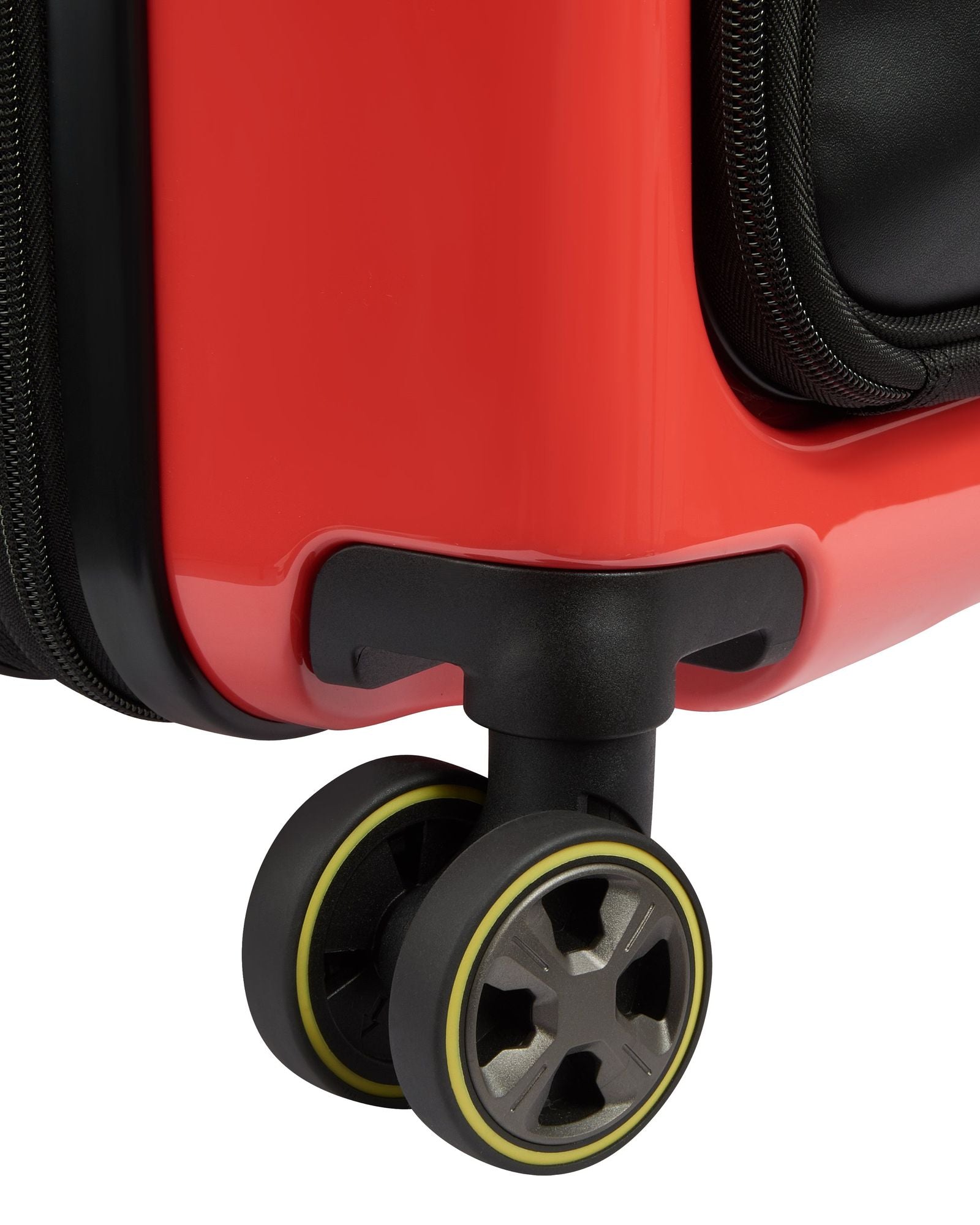 حقيبة بيجو زيب الصلبة ذات العجلات الأربع المزدوجة