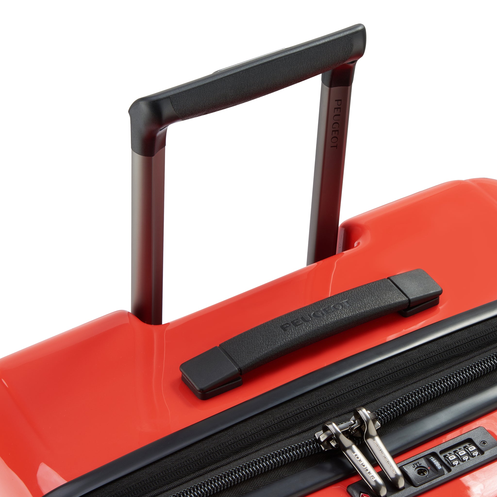 حقيبة أمتعة بيجو زيب هارد كيس بأربع عجلات مزدوجة قابلة للتمدد