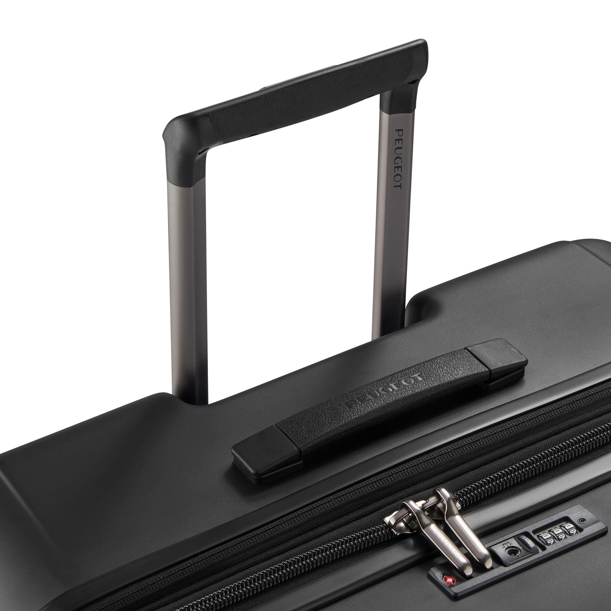 حقيبة أمتعة بيجو زيب هارد كيس بأربع عجلات مزدوجة قابلة للتمدد