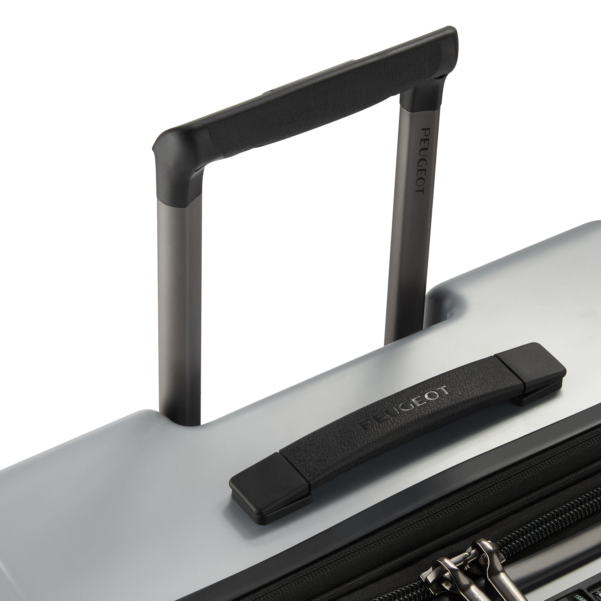 حقيبة أمتعة بيجو زيب هارد كيس بأربع عجلات مزدوجة قابلة للتمدد